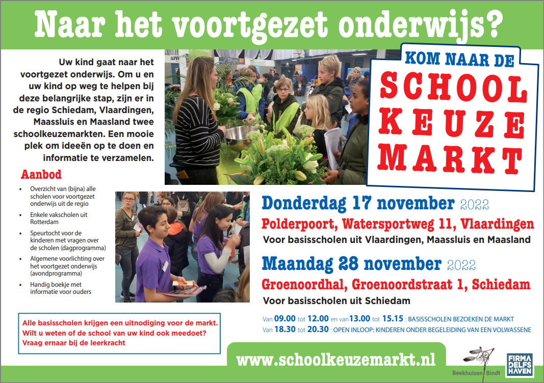 Schoolkeuzemarkt kopafbeelding, naar het voortgezet onderwijs?